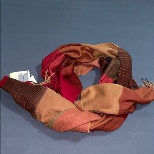 Elegant Multicolor Plaid Scarf by Fraas